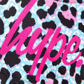 Blue Ice-Pink - Side - Hype Girls Leopard Script Bikini Set