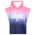 Pink-Blue - Front - Hype Girls Fade Hooded Towel