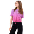 Pink-Purple - Front - Hype Girls Scribble Cropped T-Shirt