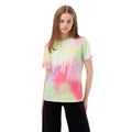 Multicoloured - Front - Hype Girls Spray Paint Script T-Shirt