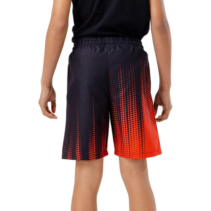 Black-Red - Back - Hype Boys Dot Fade Swim Shorts