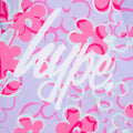 Lilac-Pink-White - Side - Hype Girls Floral Script Tankini Set