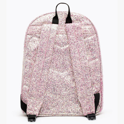Grey-Pink - Back - Hype Iridescent Sequin Backpack