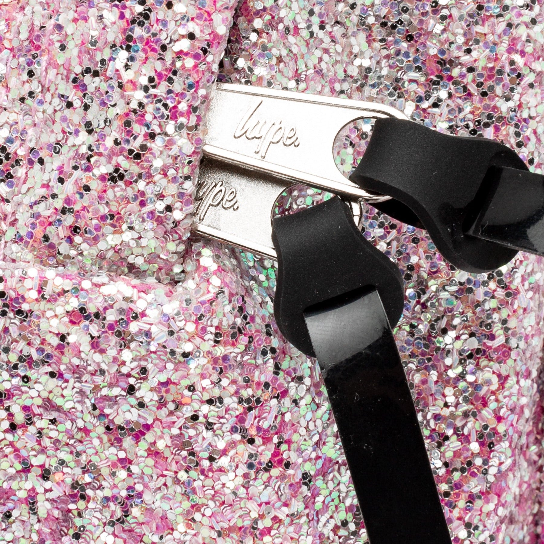 Grey-Pink - Pack Shot - Hype Iridescent Sequin Backpack
