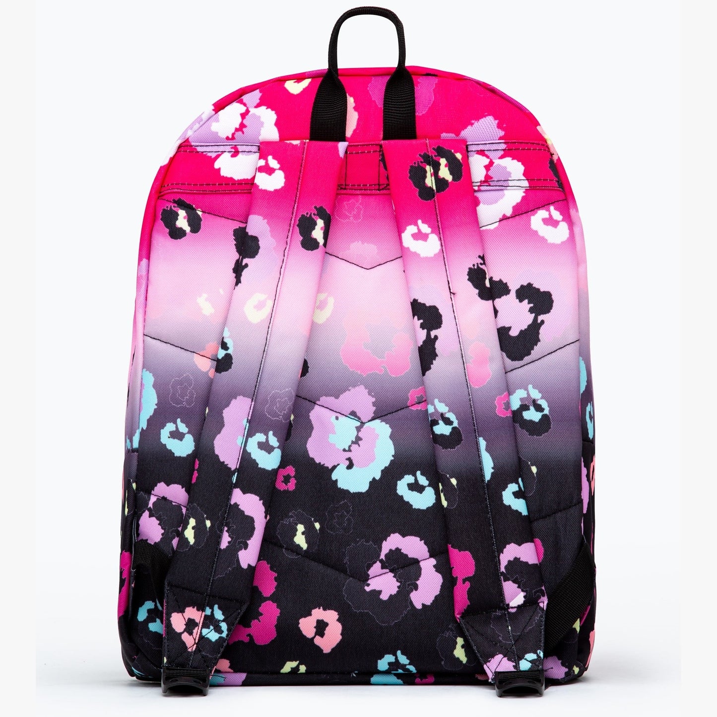 Pink-Black - Back - Hype Gradient Leopard Print Backpack