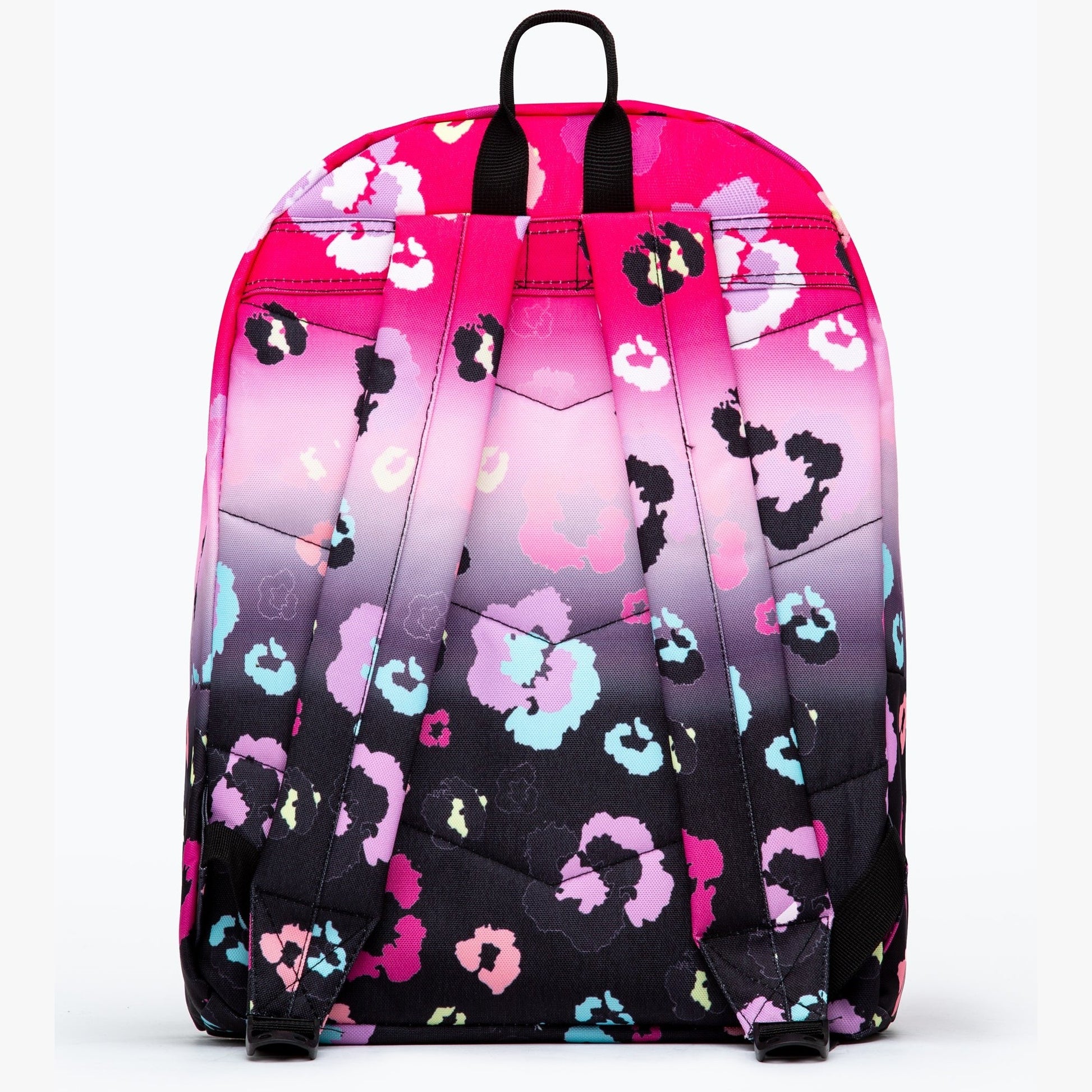 Pink-Black - Back - Hype Gradient Leopard Print Backpack