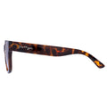 Gold-Brown - Side - Hype Womens-Ladies Wave Tortoise Shell Sunglasses