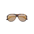 Brown-Gold - Front - Hype Mens Vision Tortoise Shell Sunglasses