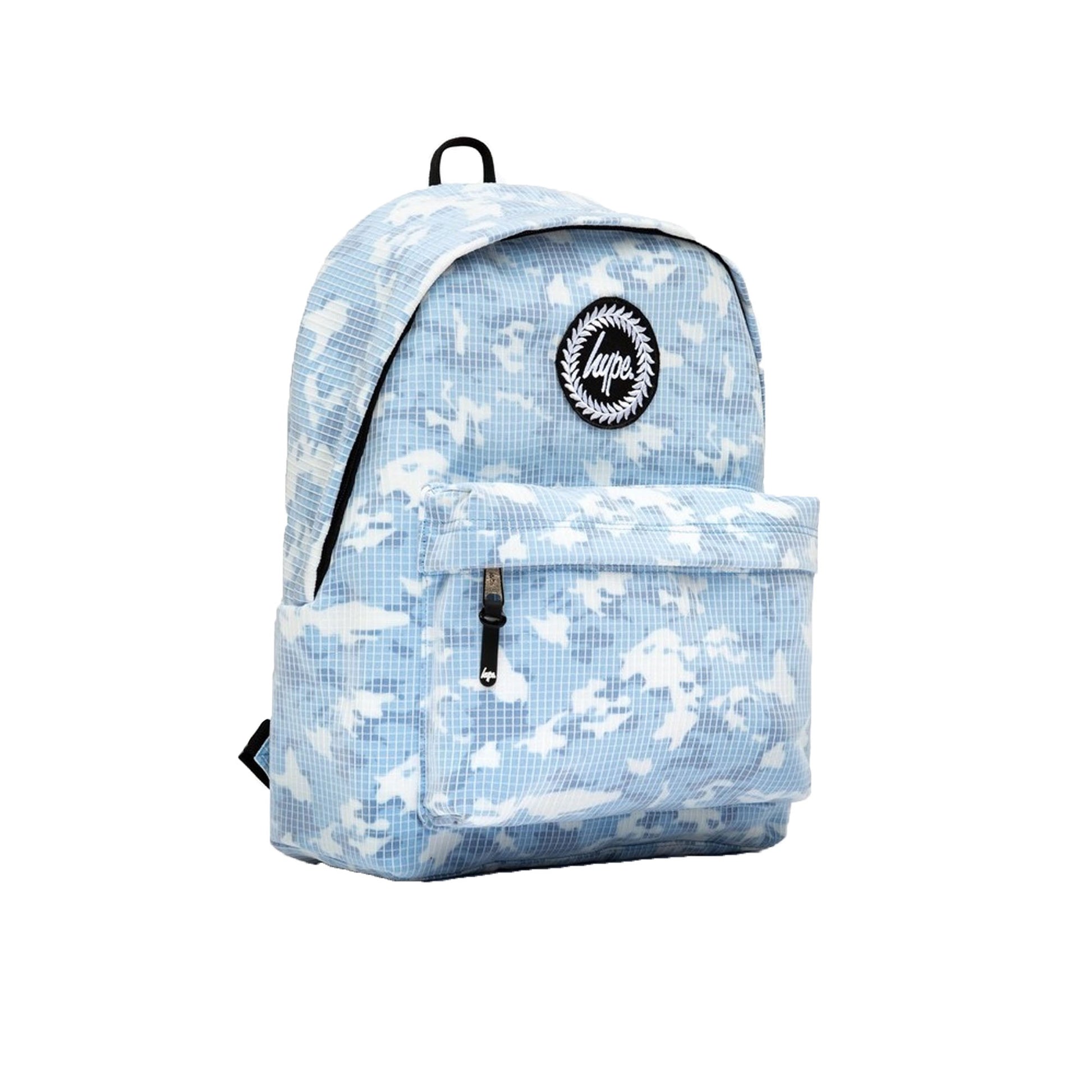 Pale Blue-White - Side - Hype Camo Grid Tonal Backpack