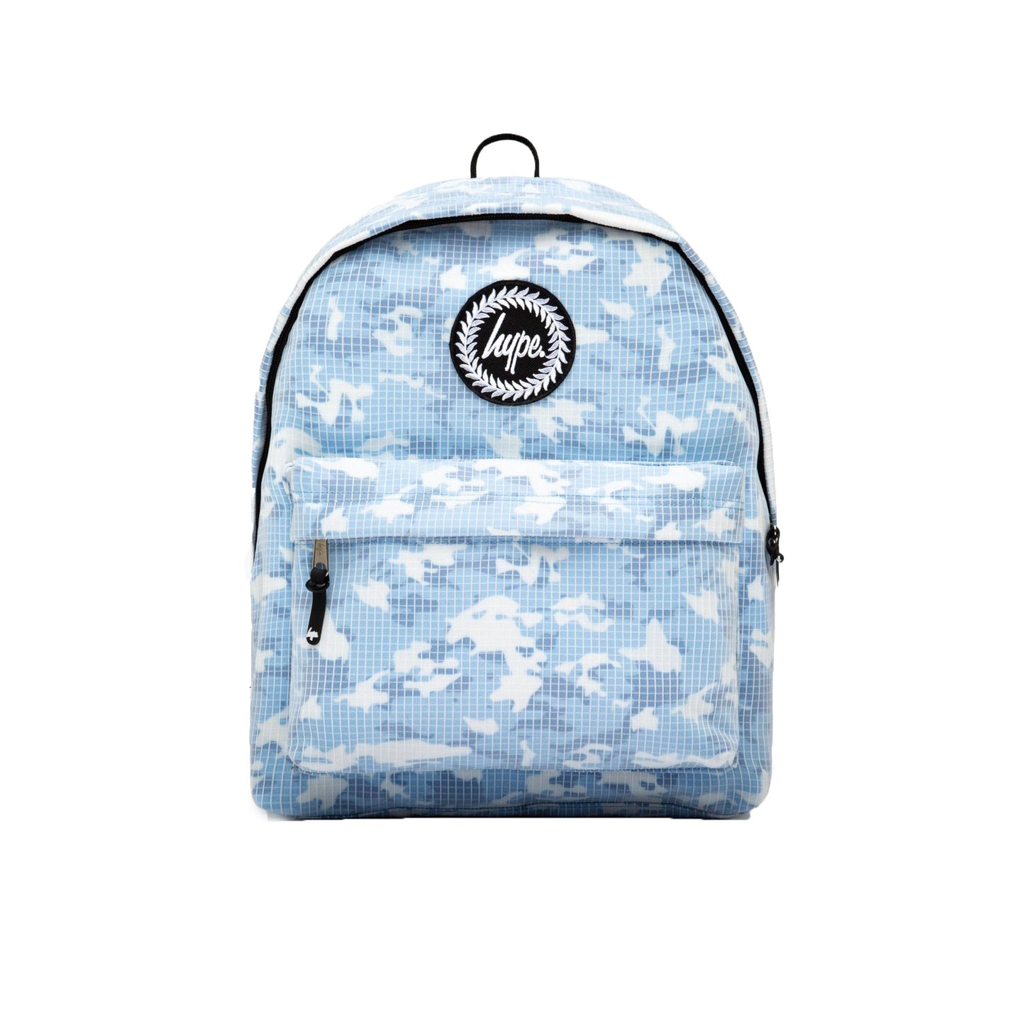 Pale Blue-White - Front - Hype Camo Grid Tonal Backpack