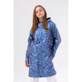 Blue-Pink - Front - Hype Girls Star Fade Longline Raincoat