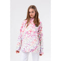 Pink-White-Blue - Front - Hype Girls Rainbow Leopard Raincoat