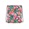 Pink-Green - Back - Hype Flamingo Rainforest Drawstring Bag