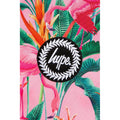 Pink-Green - Side - Hype Flamingo Rainforest Drawstring Bag