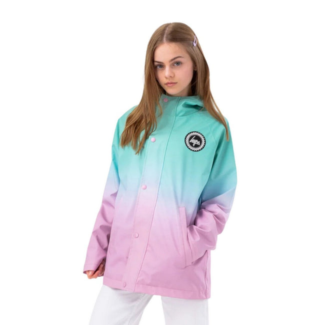 Mint-Pink - Front - Hype Girls Fade Raincoat