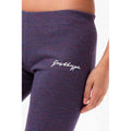Purple - Side - Hype Womens-Ladies Space Dye Cycling Shorts