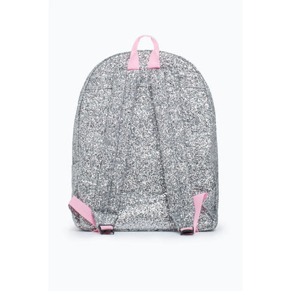 Silver-Pink - Back - Hype Glitter Backpack