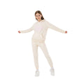 Ecru-Pink - Front - Hype Girls Hoodie And Joggers Set