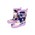 Navy-Pink - Front - Hype Childrens-Kids Pegasus Wellington Boots
