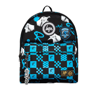 Black-Blue-White - Front - Hype Ravenclaw Harry Potter Backpack