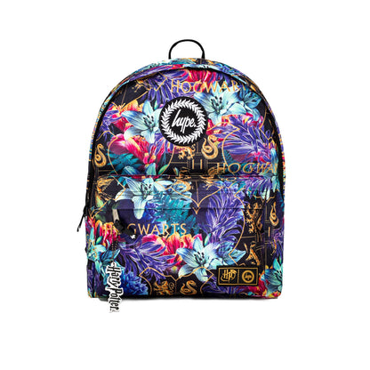 Multicoloured - Front - Hype Floral Harry Potter Backpack