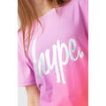 Pink - Lifestyle - Hype Girls Fade Holographic Script T-Shirt