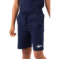 Navy - Front - Hype Boys Scribble Embroidered Sweat Shorts
