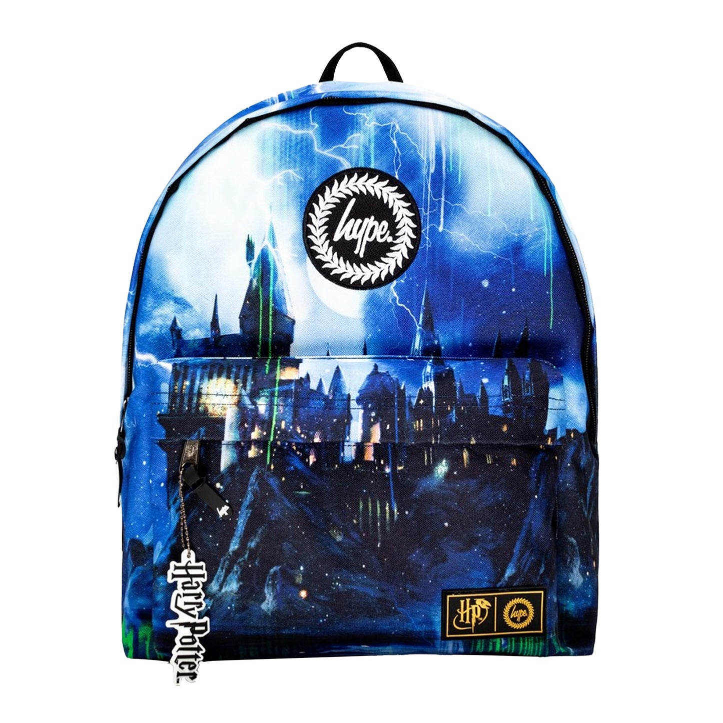 Black-Blue - Front - Hype Hogwarts Harry Potter Backpack