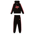 Black-Pink - Front - Hype Girls Script Tracksuit