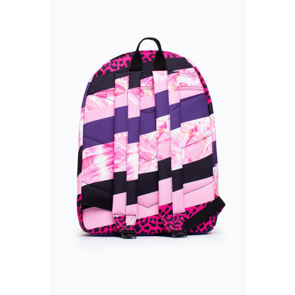 Dark Pink-Purple-Black - Back - Hype Stripe Backpack