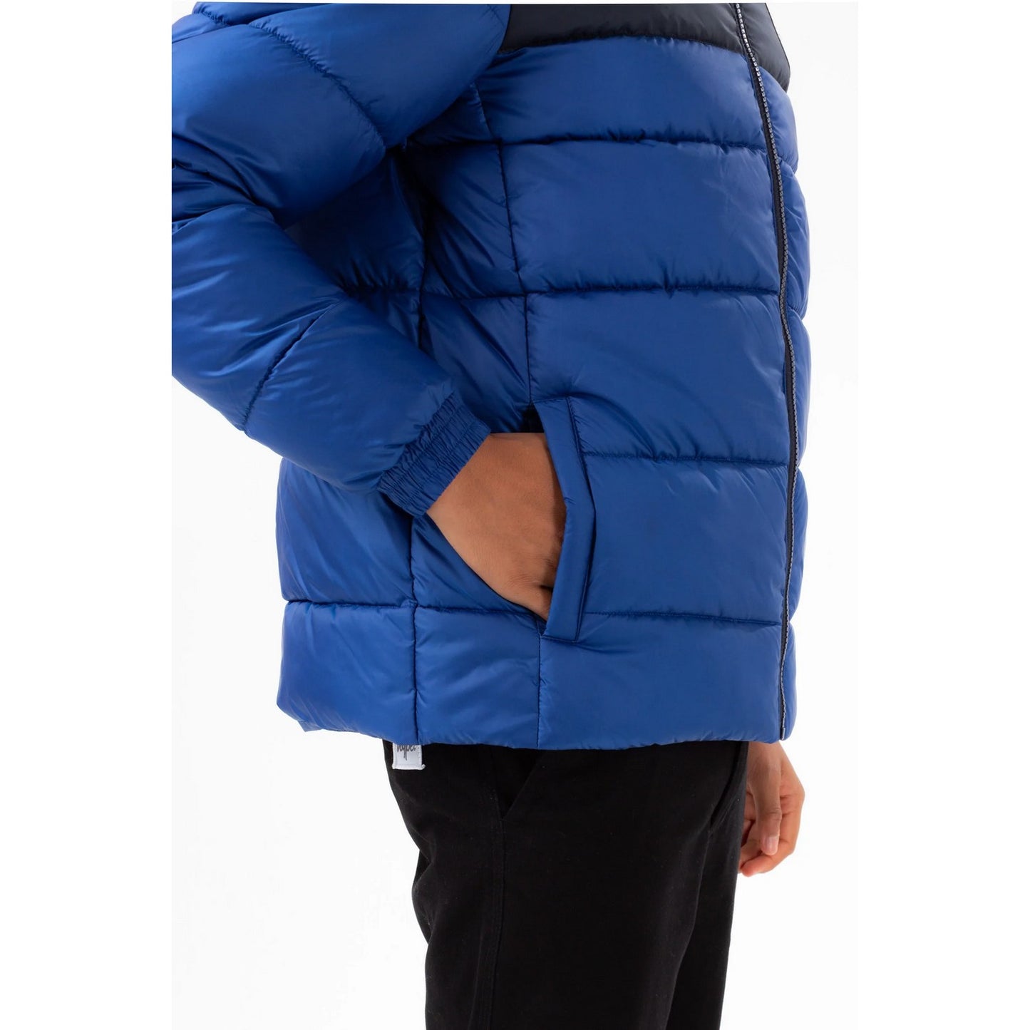 Cobalt Blue-Black - Lifestyle - Hype Boys Colour Block Padded Jacket