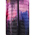 Dark Pink-Black - Side - Hype Girls Paint Splatter Padded Jacket