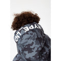 Black-Grey - Close up - Hype Boys Mono Camo Padded Jacket