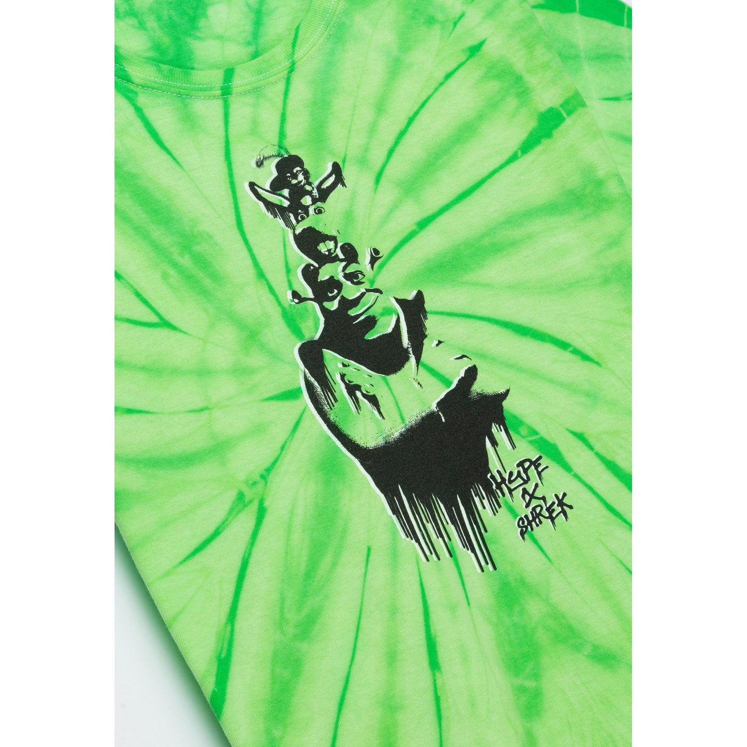 tie dye shrek shirt