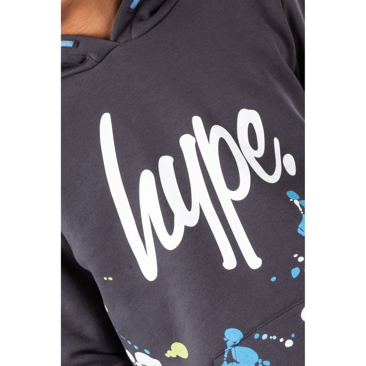 Grey - Lifestyle - Hype Boys Splat Script Hoodie