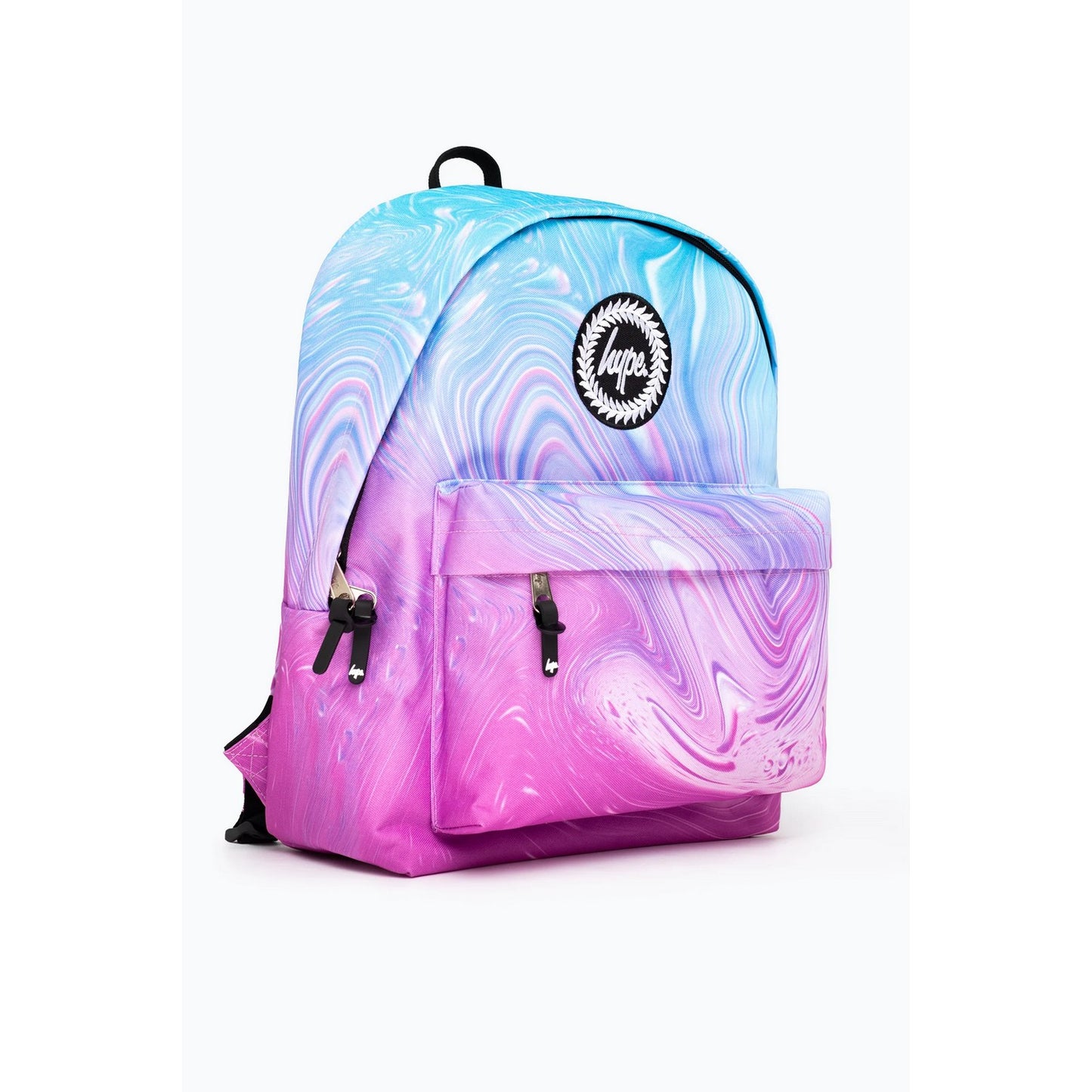 Teal-Purple - Side - Hype Marble Crest Backpack