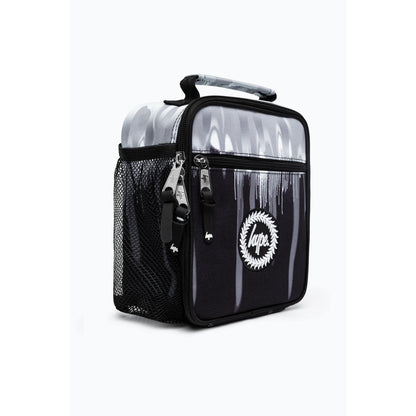 Monochrome - Side - Hype Gradient Drips Crest Lunch Bag