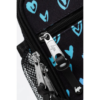 Pink - Close up - Hype Scribble Heart Crest Lunch Bag