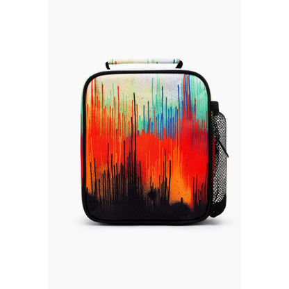 Red-Multicoloured - Back - Hype Drip Crest Lunch Bag