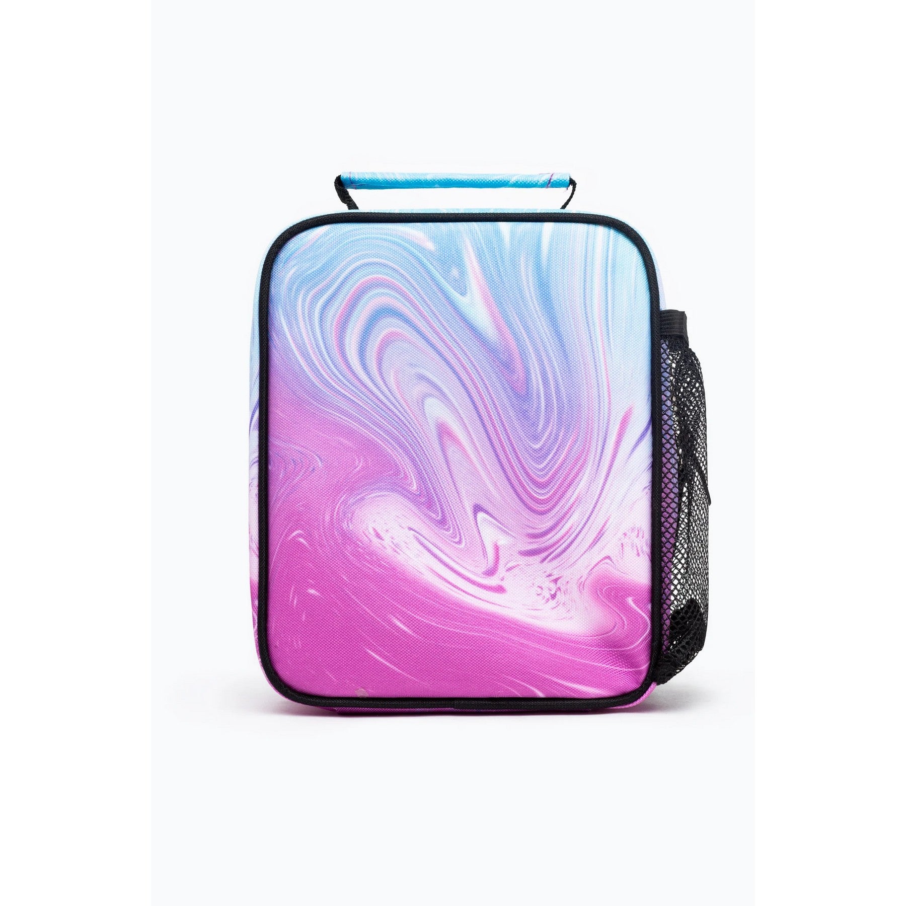 Teal-Purple - Back - Hype Marble Crest Lunch Bag