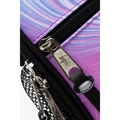 Teal-Purple - Pack Shot - Hype Marble Crest Lunch Bag