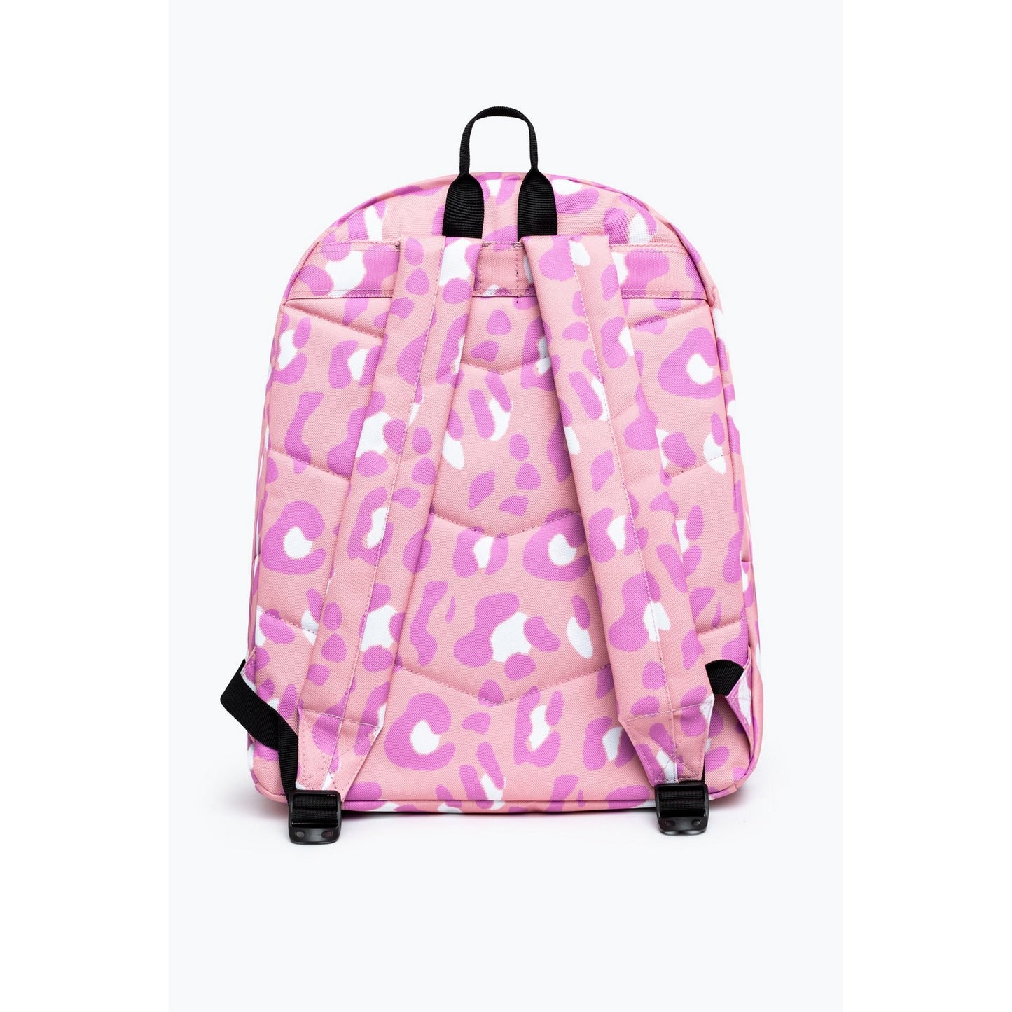 Pink - Back - Hype Tone On Tone Leopard Crest Backpack