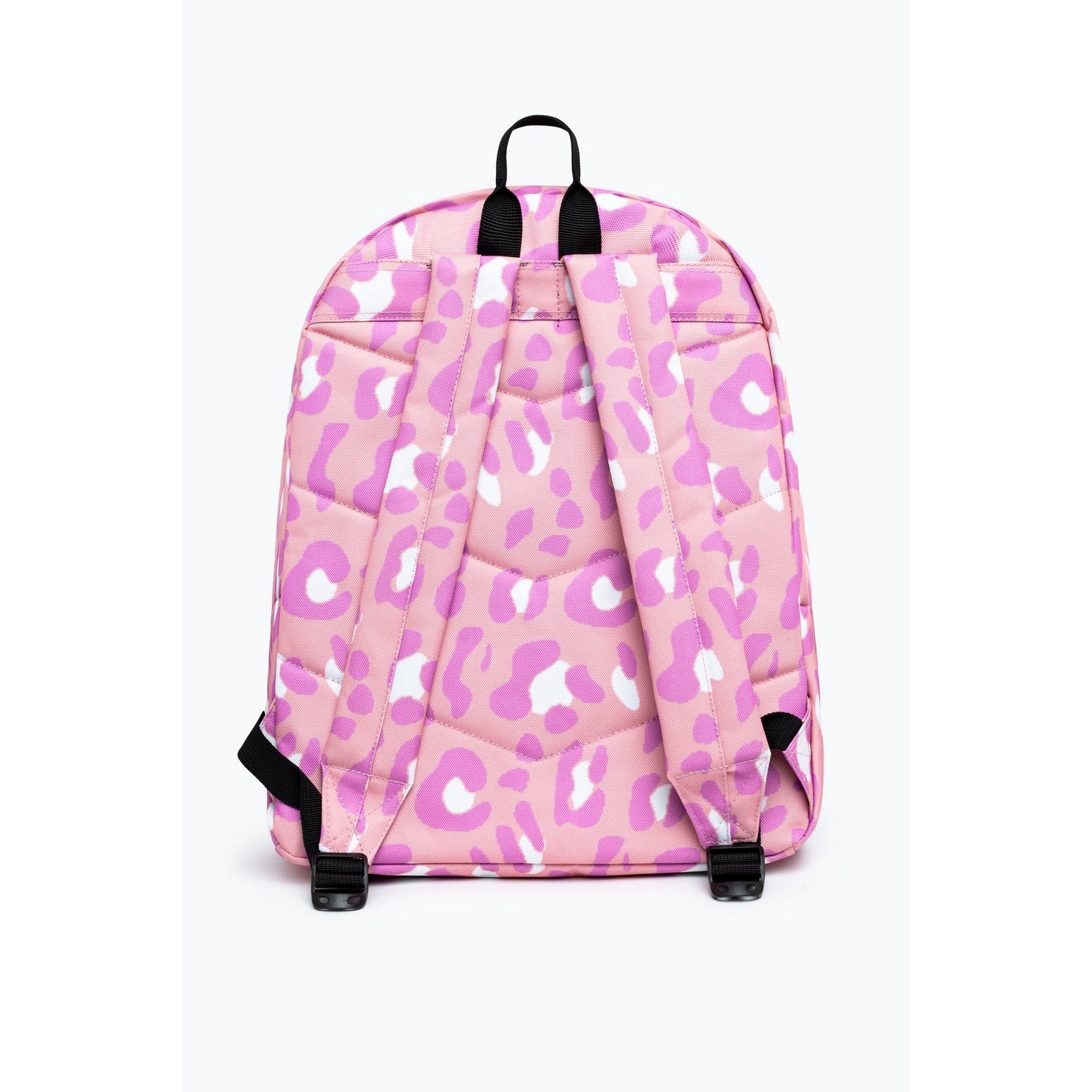 Pink - Back - Hype Tone On Tone Leopard Crest Backpack