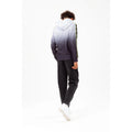 Monochrome-Lime - Back - Hype Boys Mono Speckle Fade Script Taped Hoodie