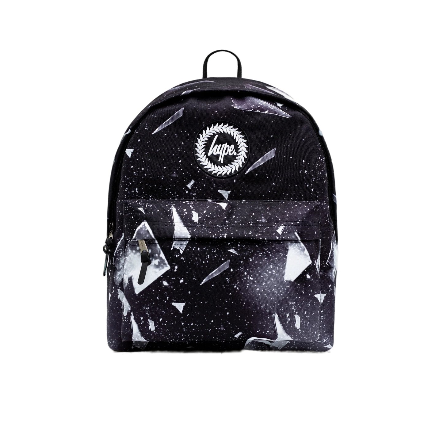 Black-White - Front - Hype Explosion Crest Backpack