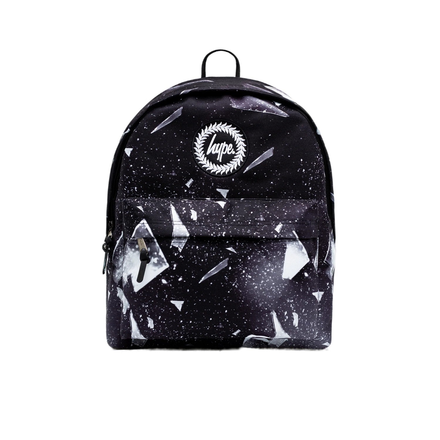Black-White - Front - Hype Explosion Crest Backpack