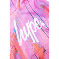 Pink - Close up - Hype Girls Drip Script Spray Hoodie