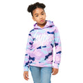 Pink-Purple-Blue - Back - Hype Girls Evie Camo Script Hoodie