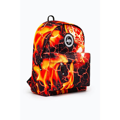 Black-Orange - Side - Hype Lava Fire Backpack