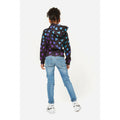 Black-Blue-Purple - Back - Hype Girls Scribble Heart Script Hoodie